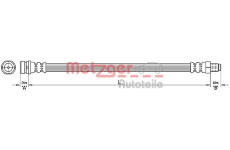 Brzdová hadice METZGER AUTOTEILE 4110368