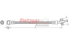 Brzdová hadice METZGER 4110381