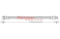 Brzdová hadice METZGER 4110455