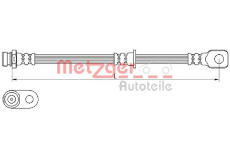 Brzdová hadice METZGER AUTOTEILE 4110636