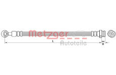 Brzdová hadice METZGER AUTOTEILE 4110718