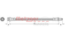Brzdová hadice METZGER 4110796