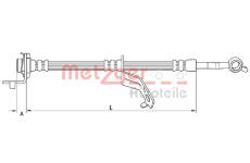 Brzdová hadice METZGER 4110823