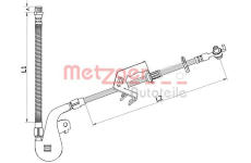 Brzdová hadice METZGER AUTOTEILE 4110927