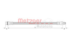Brzdová hadice METZGER 4110935