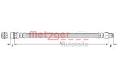 Brzdová hadice METZGER 4110942