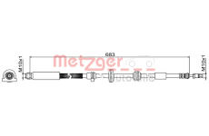 Brzdová hadice METZGER AUTOTEILE 4110949