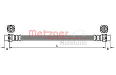 Brzdová hadice METZGER 4110952