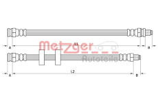 Brzdová hadice METZGER AUTOTEILE 4110995