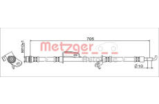 Brzdová hadice METZGER AUTOTEILE 4111012