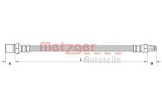 Brzdová hadice METZGER 4111548