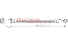 Brzdová hadice METZGER 4111549