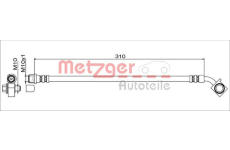 Brzdová hadice METZGER AUTOTEILE 4111552