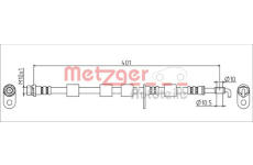 Brzdová hadice METZGER AUTOTEILE 4111555