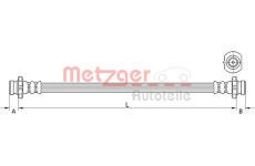 Brzdová hadice METZGER 4111583