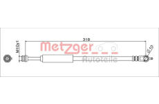 Brzdová hadice METZGER AUTOTEILE 4111629