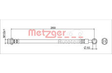 Brzdová hadice METZGER AUTOTEILE 4111743