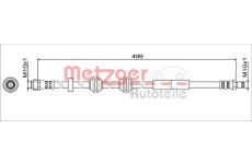 Brzdová hadice METZGER AUTOTEILE 4111776