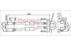 Brzdová hadice METZGER AUTOTEILE 4111812