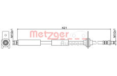 Brzdová hadice METZGER AUTOTEILE 4111814