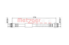 Brzdová hadice METZGER 4111843