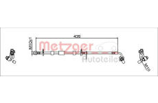 Brzdová hadice METZGER AUTOTEILE 4111928