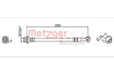 Brzdová hadice METZGER AUTOTEILE 4111954