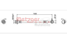 Brzdová hadice METZGER AUTOTEILE 4112005