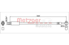 Brzdová hadice METZGER AUTOTEILE 4112042