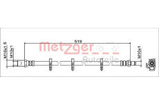 Brzdová hadice METZGER 4112047
