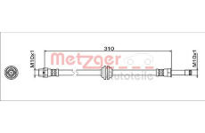Brzdová hadice METZGER AUTOTEILE 4112063