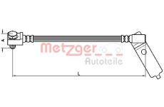 Brzdová hadice METZGER 4112546