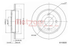 Brzdový kotouč METZGER 6110020