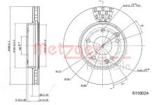 Brzdový kotouč METZGER 6110024