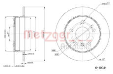 Brzdový kotouč METZGER 6110041