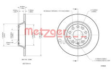 Brzdový kotouč METZGER 6110046