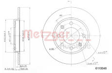 Brzdový kotouč METZGER 6110048