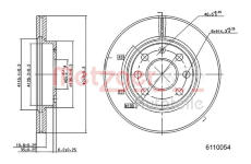 Brzdový kotouč METZGER 6110054