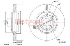 Brzdový kotouč METZGER 6110059