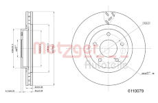 Brzdový kotouč METZGER 6110079