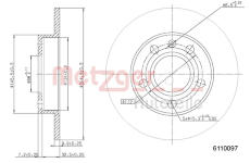 Brzdový kotouč METZGER 6110097