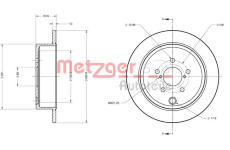 Brzdový kotouč METZGER 6110099