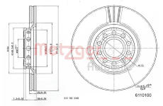 Brzdový kotouč METZGER 6110100