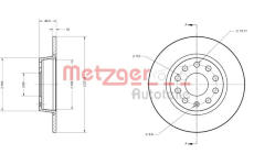 Brzdový kotouč METZGER 6110108