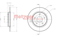 Brzdový kotouč METZGER 6110120