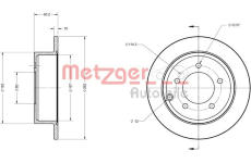 Brzdový kotouč METZGER 6110122