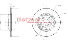 Brzdový kotouč METZGER 6110125