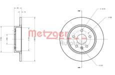 Brzdový kotouč METZGER 6110130