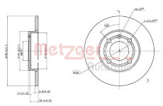 Brzdový kotouč METZGER 6110137