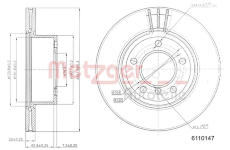 Brzdový kotouč METZGER 6110147